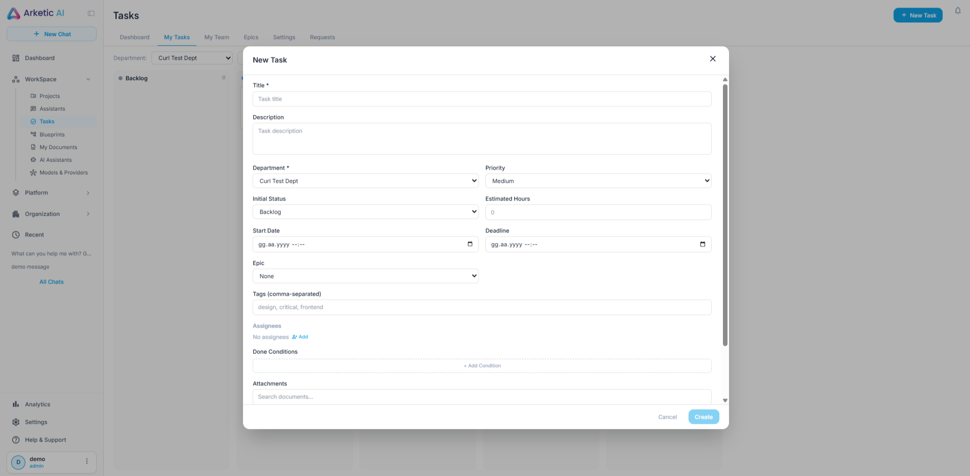 Create Task