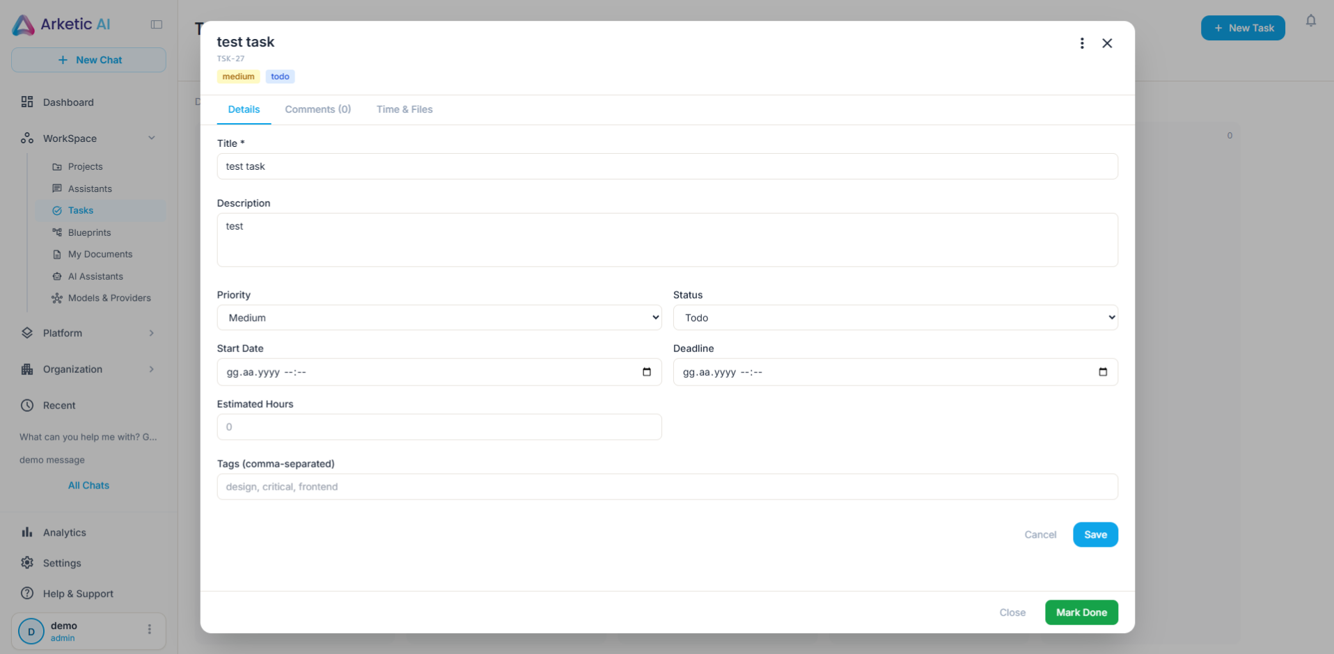 Task Detail