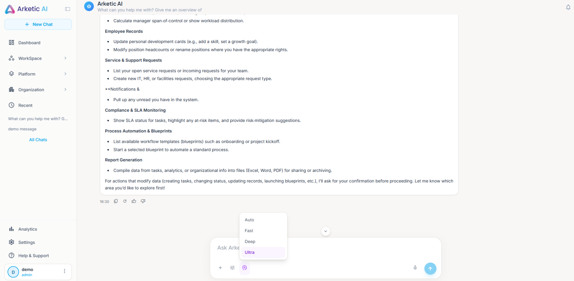 Thinking Mode Selector